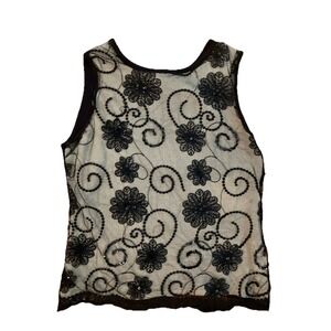 NWT Joseph A. Shirt  Black Sz M Sleeveless Stretch Women Tops